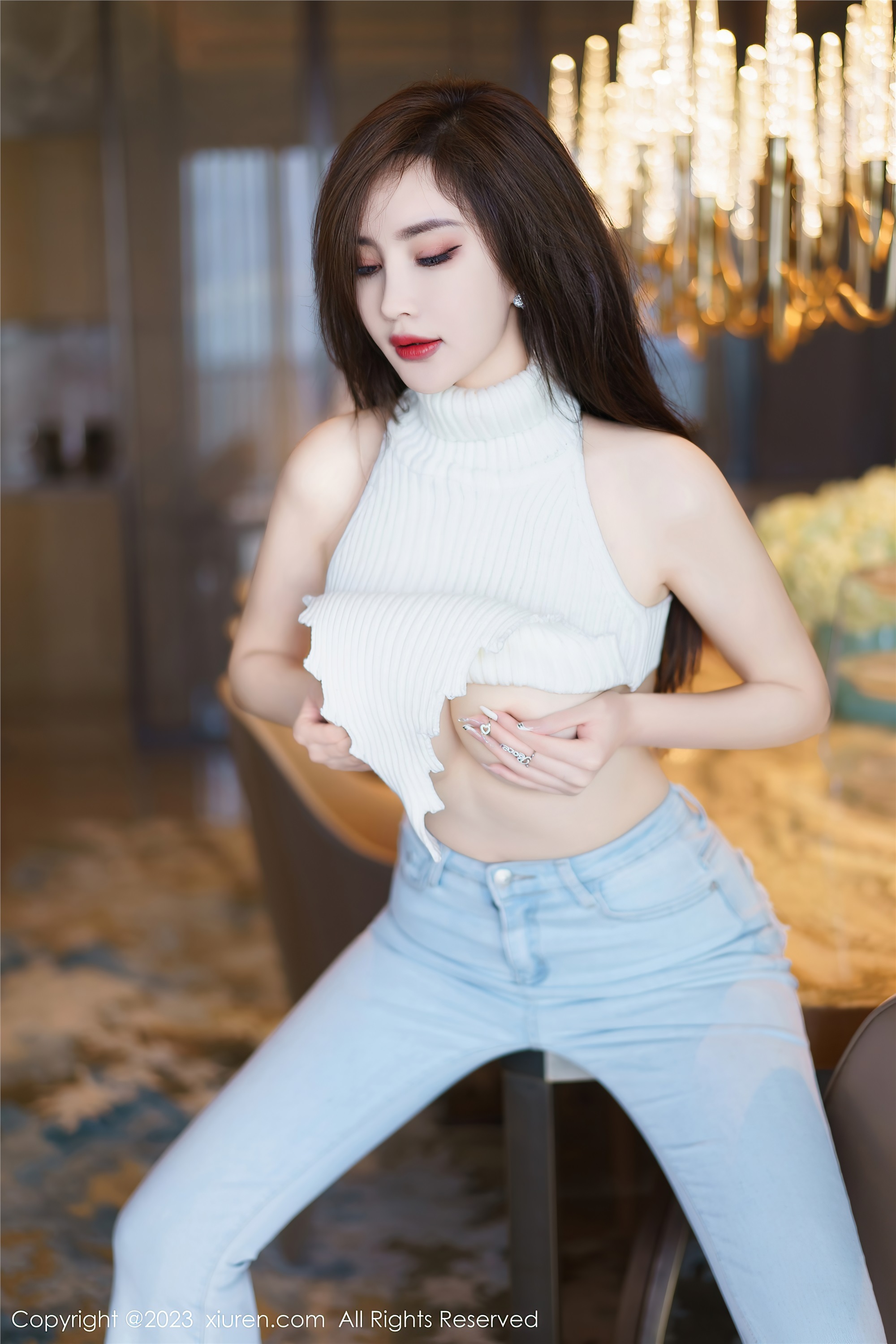 XiuRen秀人网  2023.04.07 NO.6534 Carol周妍希 牛仔裤